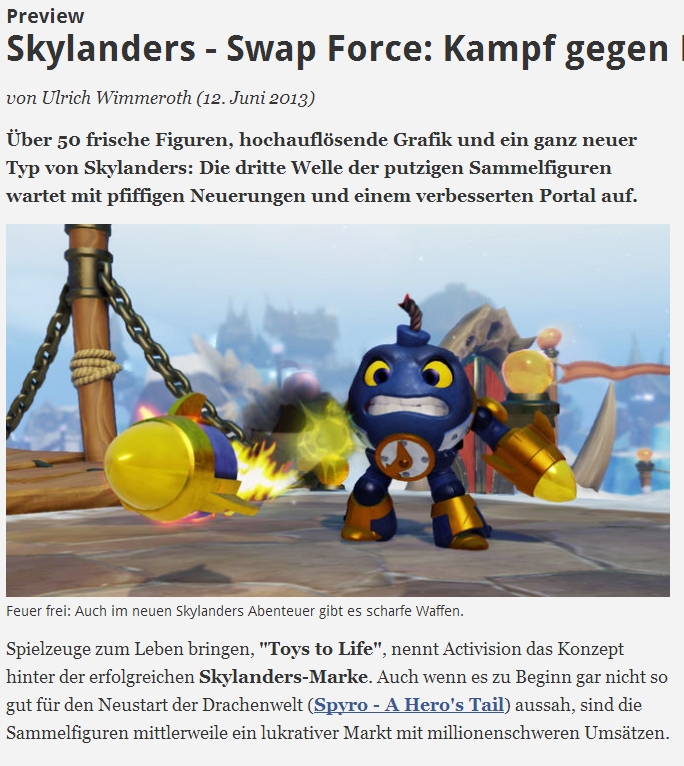 Ulrich Wimmeroth - Skylanders Swap Force Preview - spieletipps