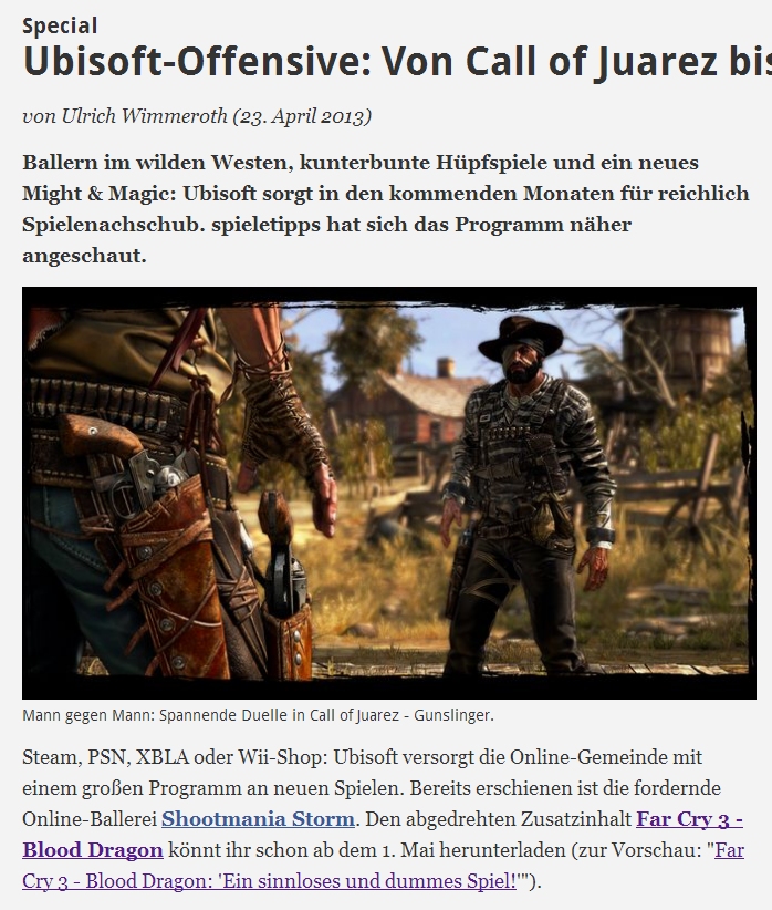 Ulrich Wimmeroth - Ubisoft Digital Days Hamburg - spieletipps