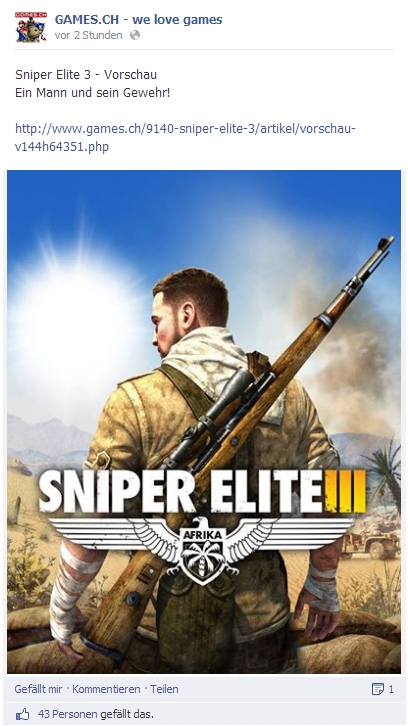 Ulrich Wimmeroth - Sniper Elite 3 - Preview - games.ch