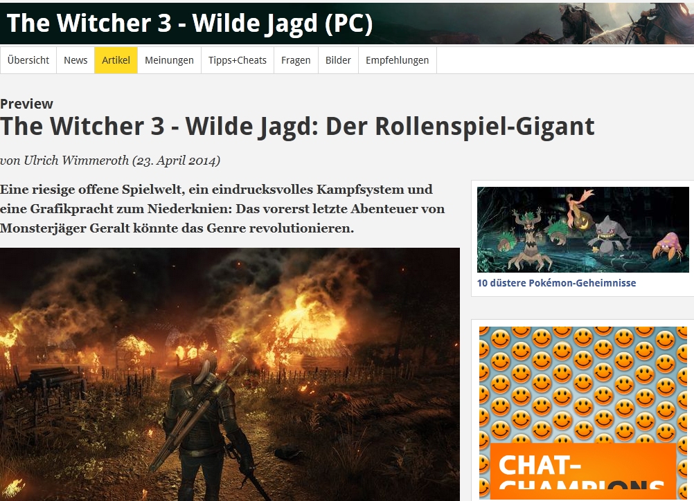 Ulrich Wimmeroth - The Witcher 3 Wild Hunt - Preview - spieletipps.de