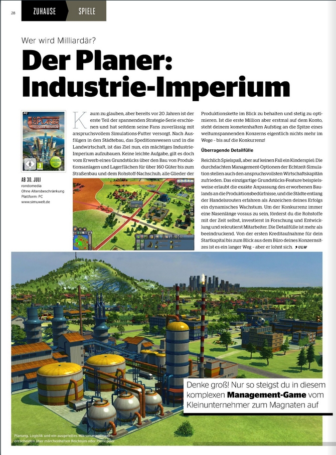 Ulrich Wimmeroth - Der Planer - Industrie Imperium
