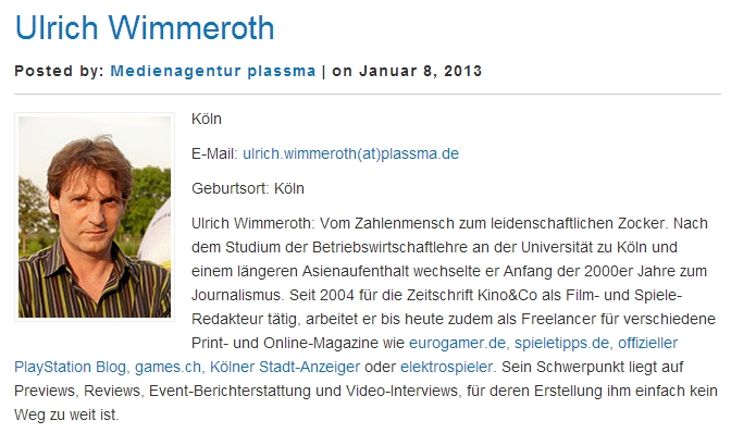 Ulrich Wimmeroth - Medienagentur plassma