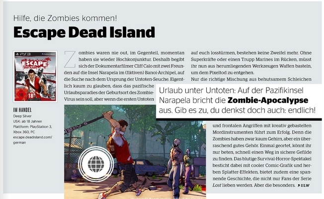 Ulrich Wimmeroth - Escape Dead Island - Kino und co