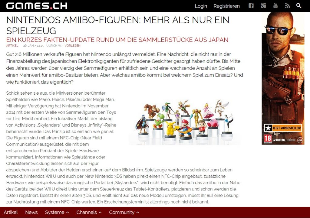 Ulrich Wimmeroth - Amiibo - Mehr als nur ein Spielzeug - games.ch