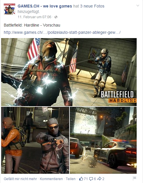 Ulrich Wimmeroth - Battlefield Hardline - games.ch