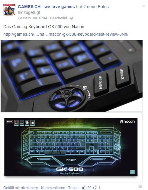Ulrich Wimmeroth - Nacon Gaming Keyboard GK500