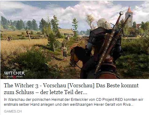 Ulrich Wimmeroth - The Witcher 3 - games.ch