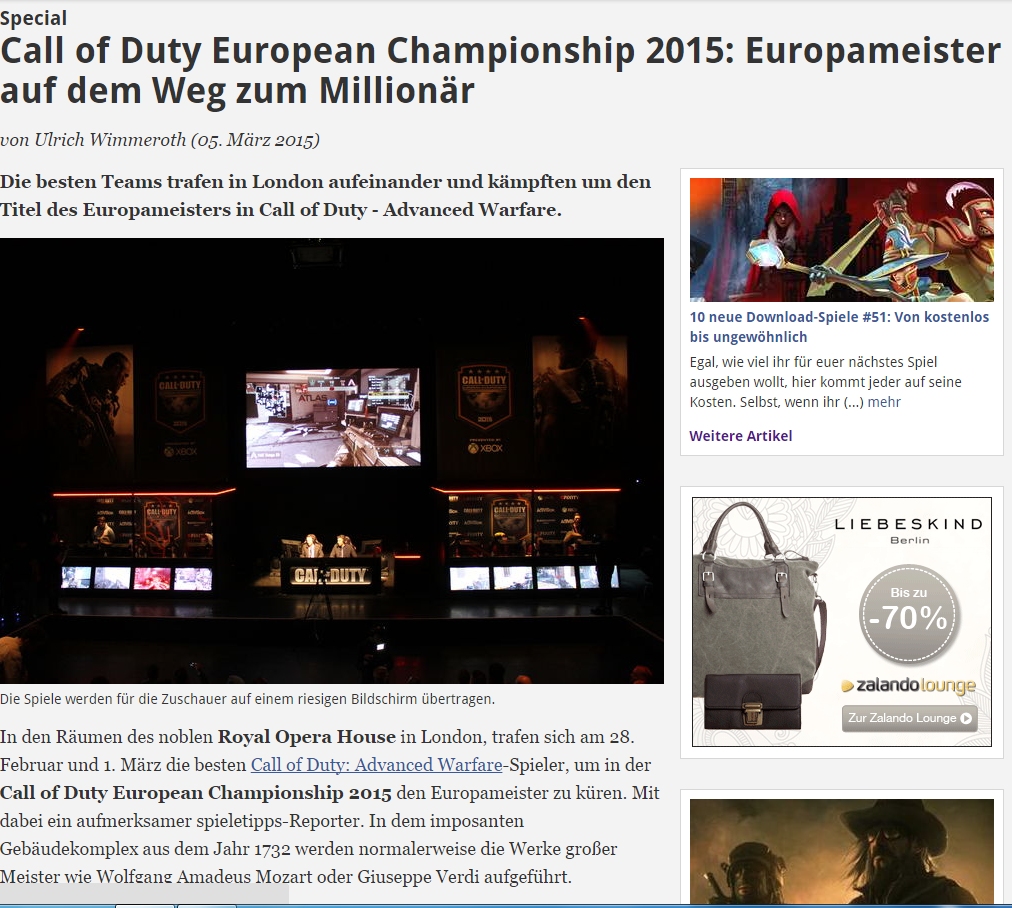 Ulrich Wimmeroth - Call of Duty european championship 2015 - spieletipps - 2