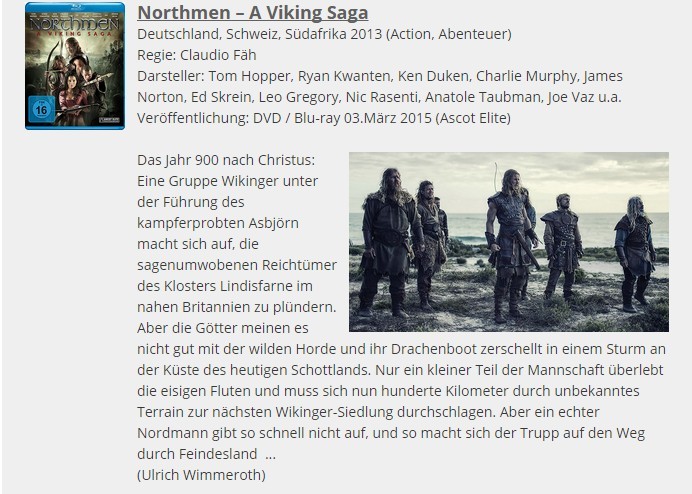 Ulrich Wimmeroth - Northmen A Viking Saga - Filmabriss