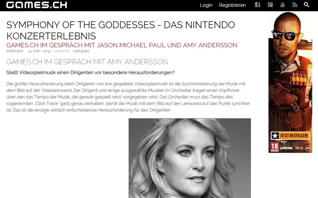 Ulrich wimmeroth - Symphony of the Goddesses Interview - games_ch