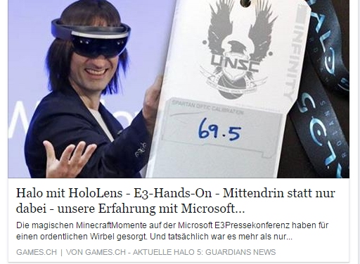 Ulrich Wimmeroth - HoloLens Experience - Halo 5 Guardian - games.ch