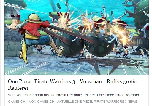 Ulrich Wimmeroth - One Piece Pirate Warriors 3 - games.ch
