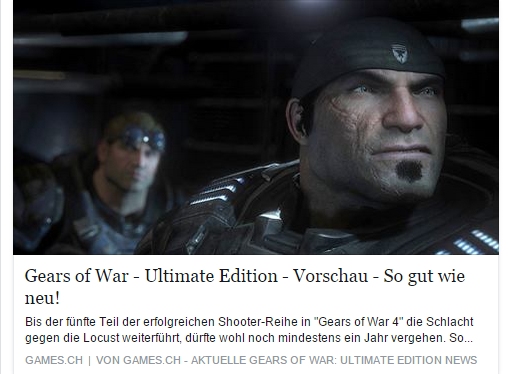 Ulrich Wimmeroth - Gears of War Ultimate Edition - games.ch