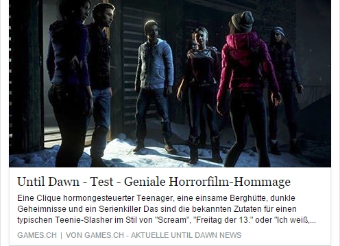 Ulrich Wimmeroth - Until Dawn geniale Horrorfilm Hommage - games.ch