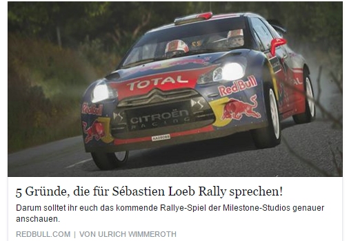 Ulrich Wimmeroth - Sebastien Loeb Rally - Red Bull