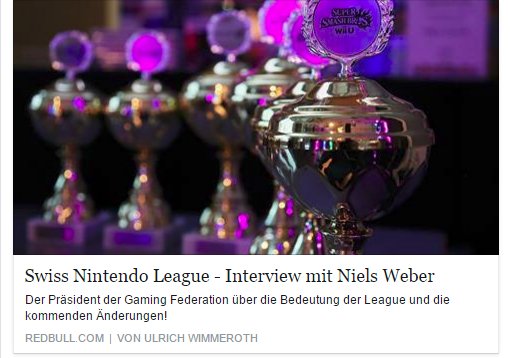 Ulrich Wimmeroth - Interview mit Niels Weber - Swiss Nintendo League -  Red Bull