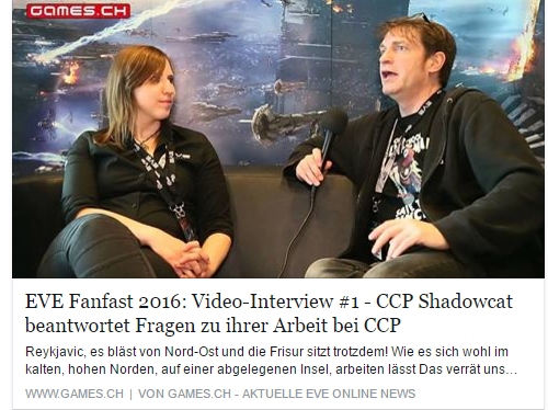 Interview mit CCP Shadowcat - EVE Fanfest 2016 - Ulrich Wimmeroth - games.ch