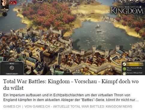 Ulrich Wimmeroth - Total War Battles Kingdom - games.ch