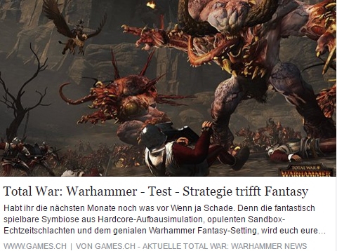 Total War Warhammer - Test - Ulrich Wimmeroth - Games.ch
