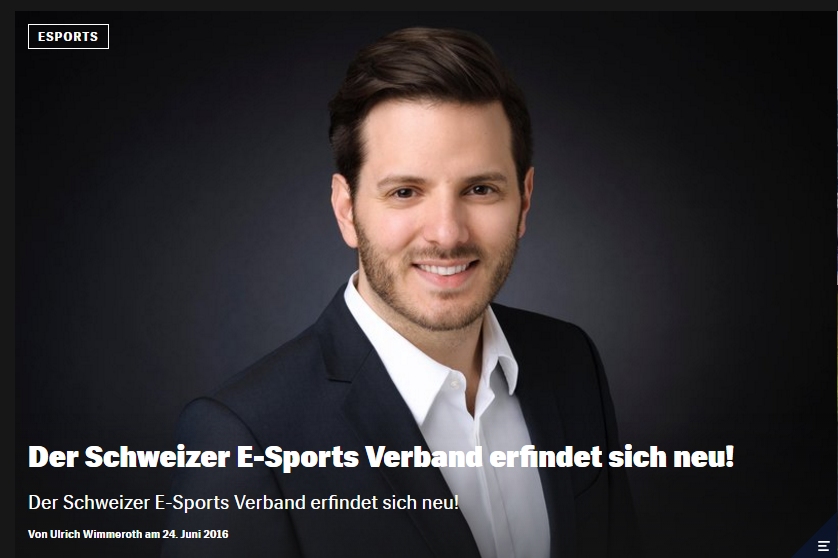 Red Bull Games - Schweizer E-Sports Verband Interview - Ulrich Wimmeroth