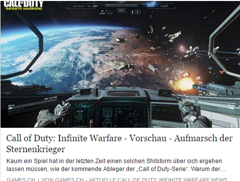 Games.ch - Call of Duty Infinite Warfare - Ulrich Wimmeroth