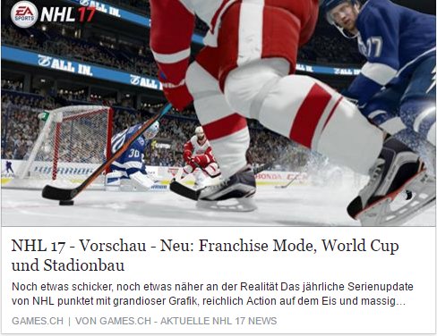 Games.ch - NHL 17 - Ulrich Wimmeroth
