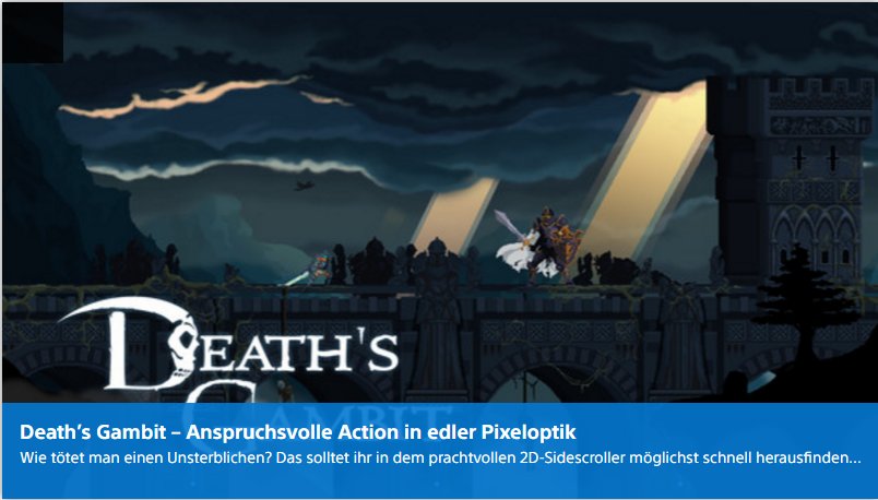 Playstation digital - Deaths Gambit - Ulrich Wimmeroth