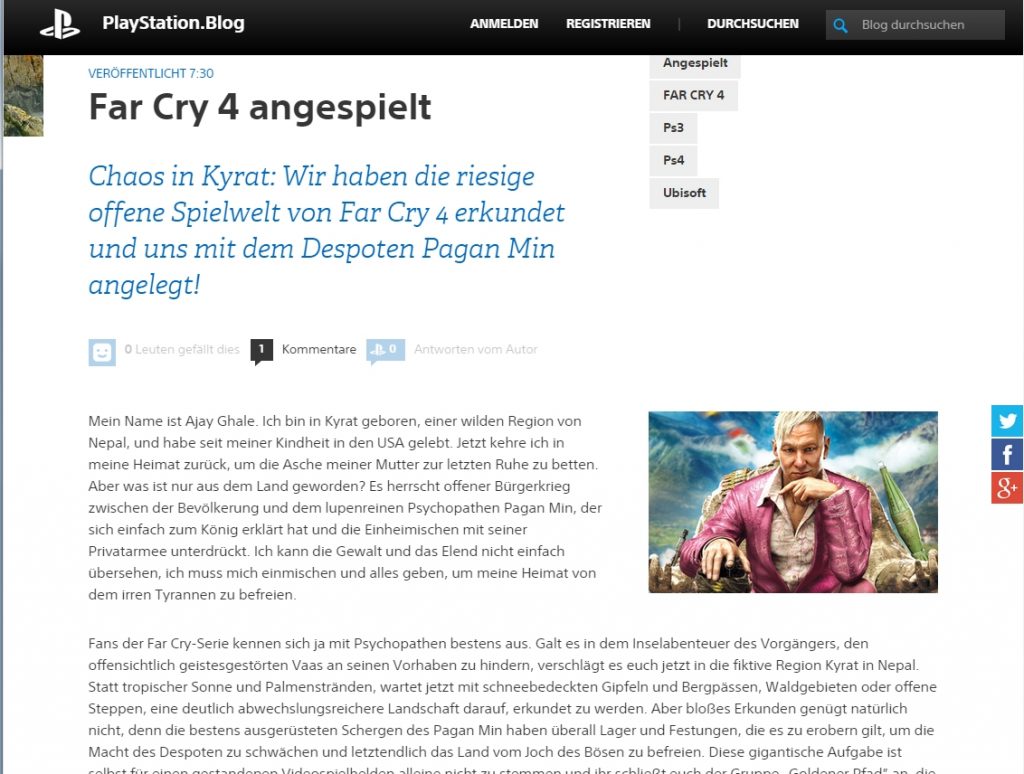 Ulrich Wimmeroth - Far Cry 4 - Chaos in Kyrat