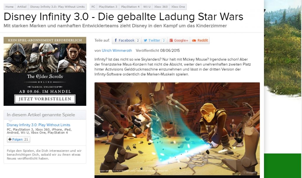 Ulrich Wimmeroth - Disney Infinity 3.0 - Star Wars - eurogamer.de