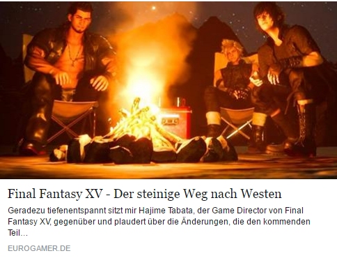 Final Fantasy XV Tabata Interview - Ulrich Wimmeroth - eurogamer