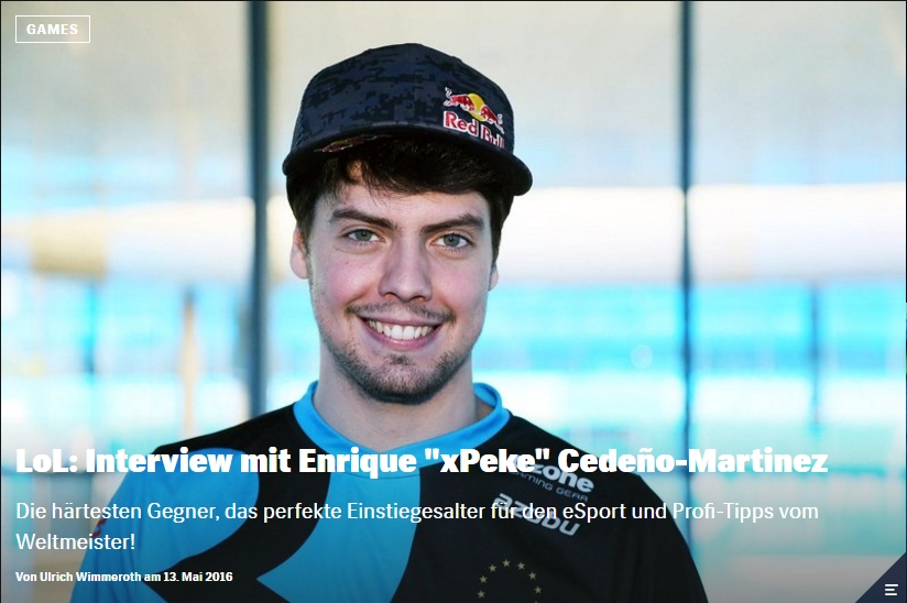 Interview mit xPeke - League of Legends - Ulrich Wimmeroth - Red Bull Games